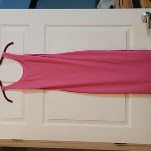 Shein Tank dress pink ribbed size xs-2